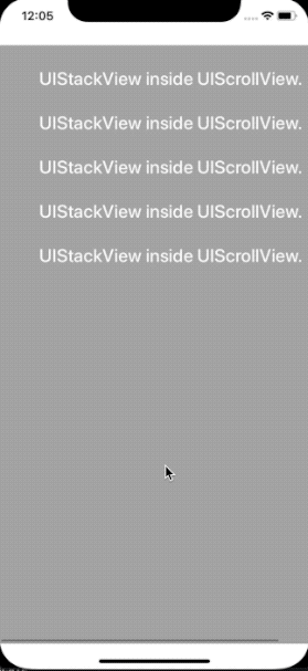 UIStackView Inside UIScrollView swift iOS.